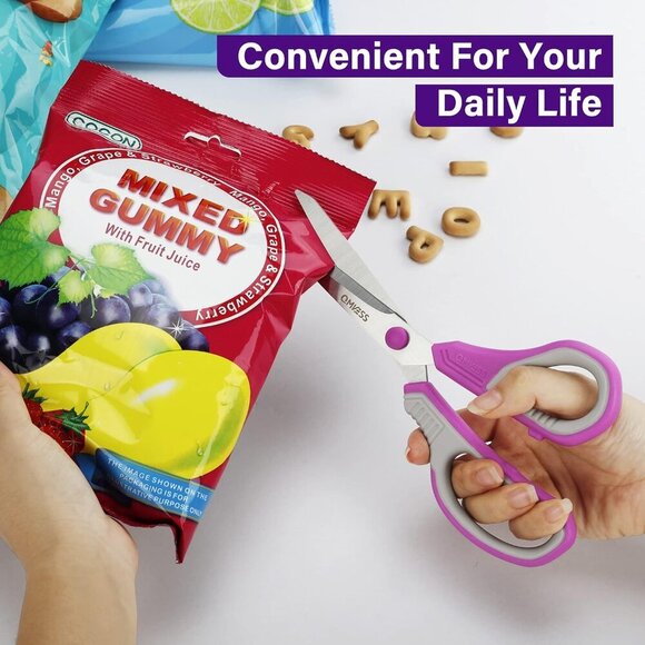 8.5" Scissors All Purpose 3 Pack, Ultra Sharp 2.5mm Thick Blade Scissors for Off - Picture 9 of 9